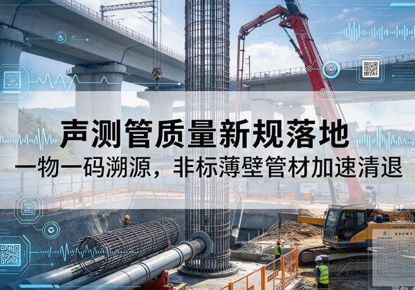 砚山声测管质量新规落地，一物一码溯源，非标薄壁管材加速清退